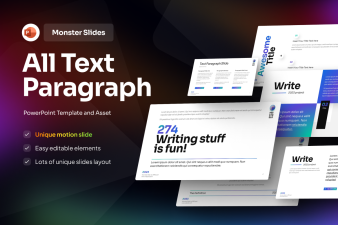 Monster Slides All Text Paragraph Section